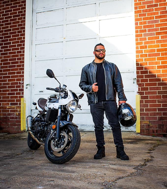 Birdz Eyewear Oriole Motorcycle Padded Glasses Black Frame with Clear Lens Anti Fog Foam Padding on the Entire Inside of the Glasses