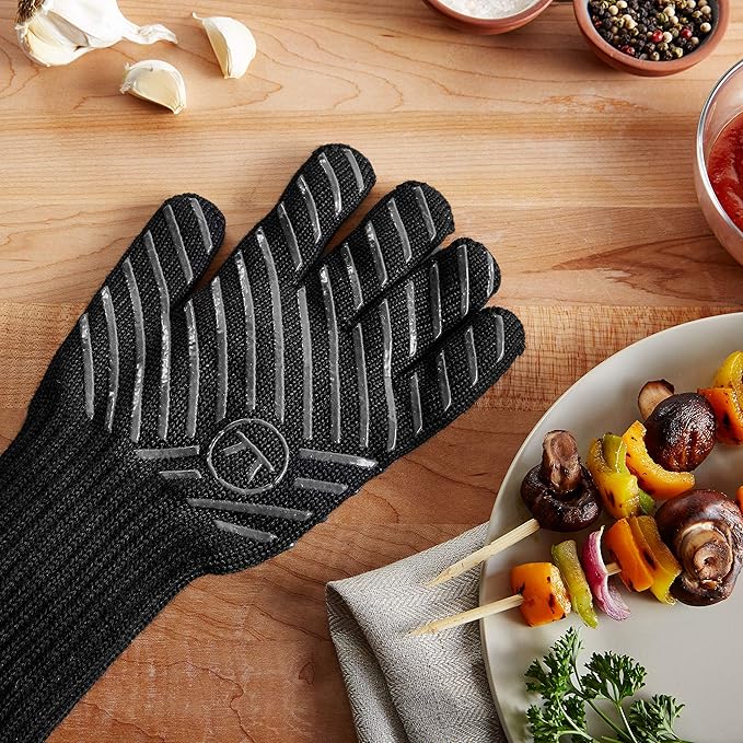 Outset 76254 Professional High Temperature Grill Glove, X-Large, Large/Extra-Large, Black