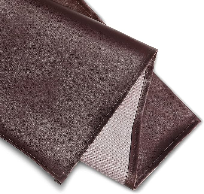 New Star Foodservice Vinyl Bib Apron with Leatherette Finish, Set of 2